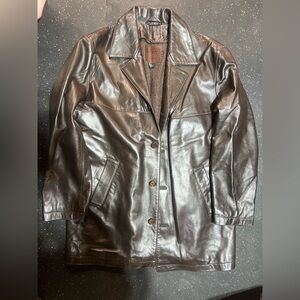Coach Dark Brown Leather Jacket